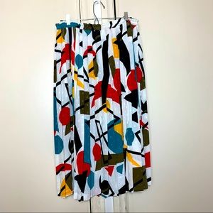 Vintage 80s abstract art skirt